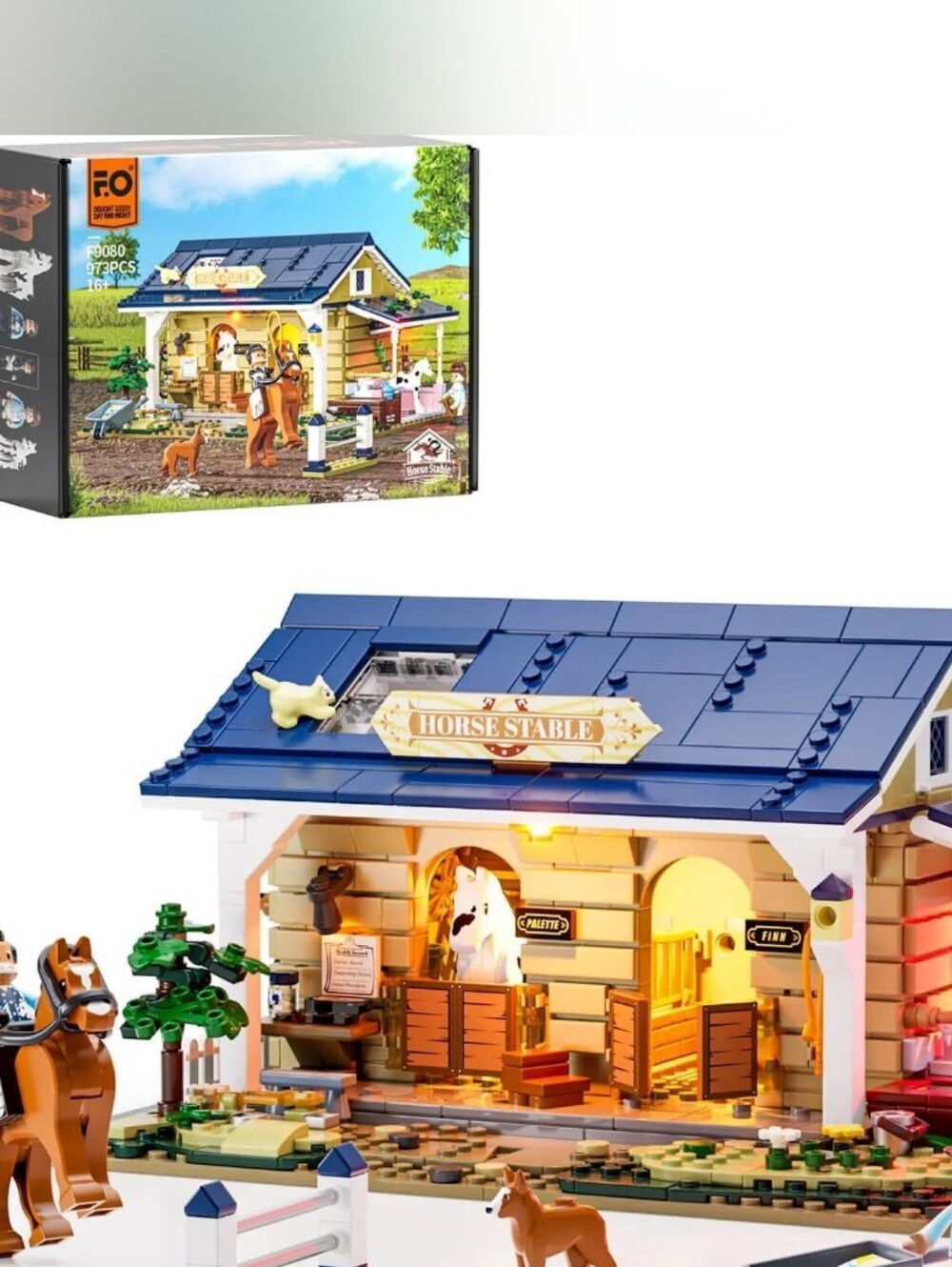 Funwhole Lumibricks Horse Stable NIB